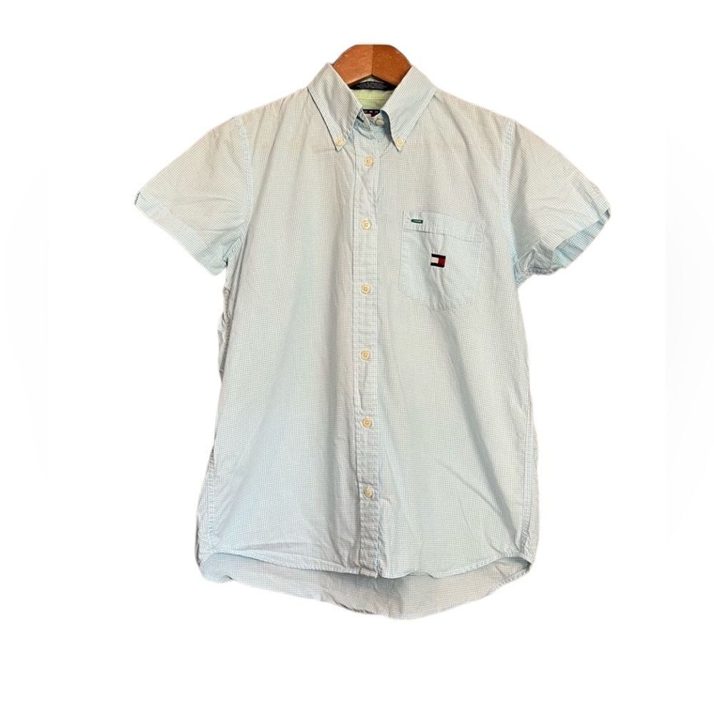 Tommy Hilfiger short sleeve button up top